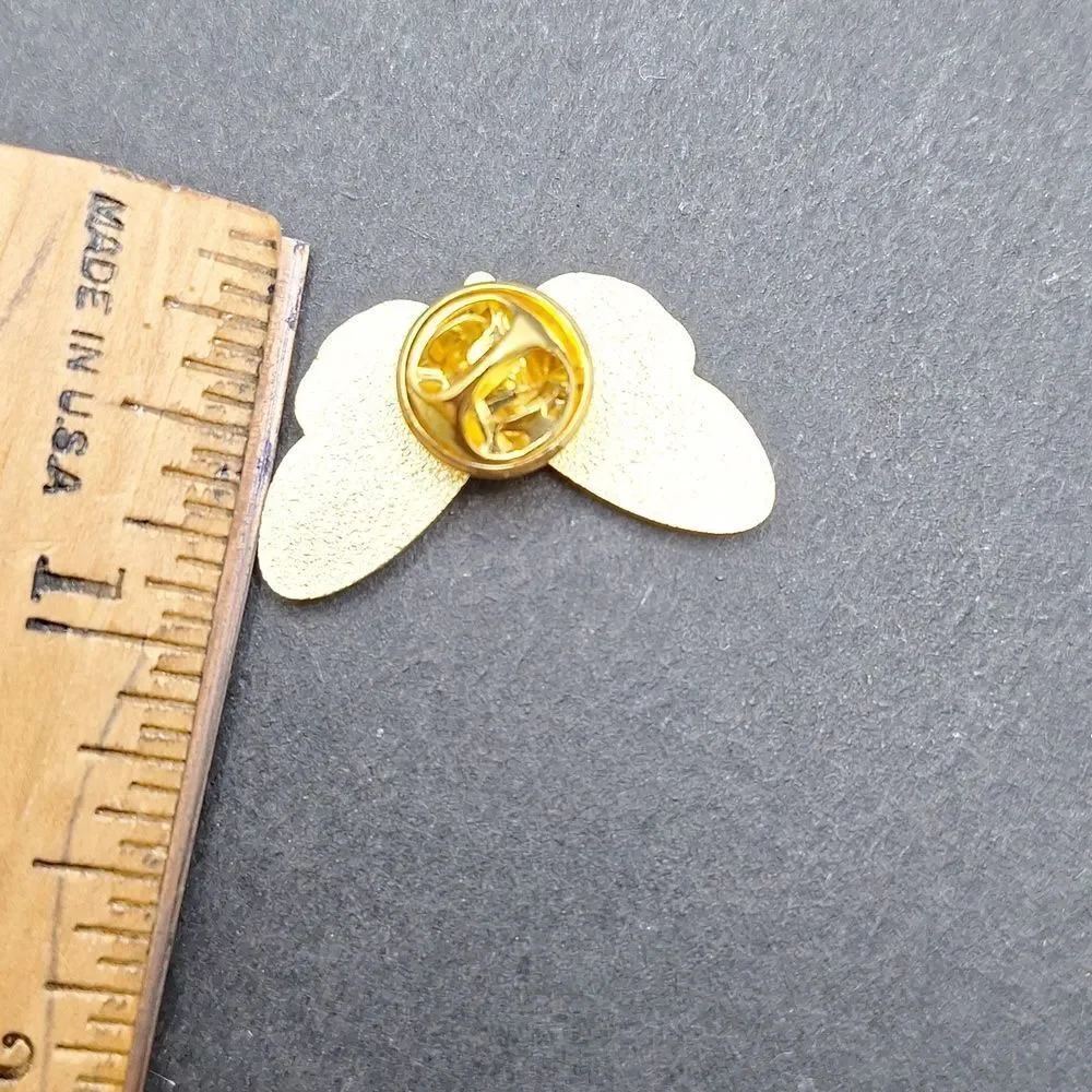 Blue purple butterfly pin brooch wearable art fashionista